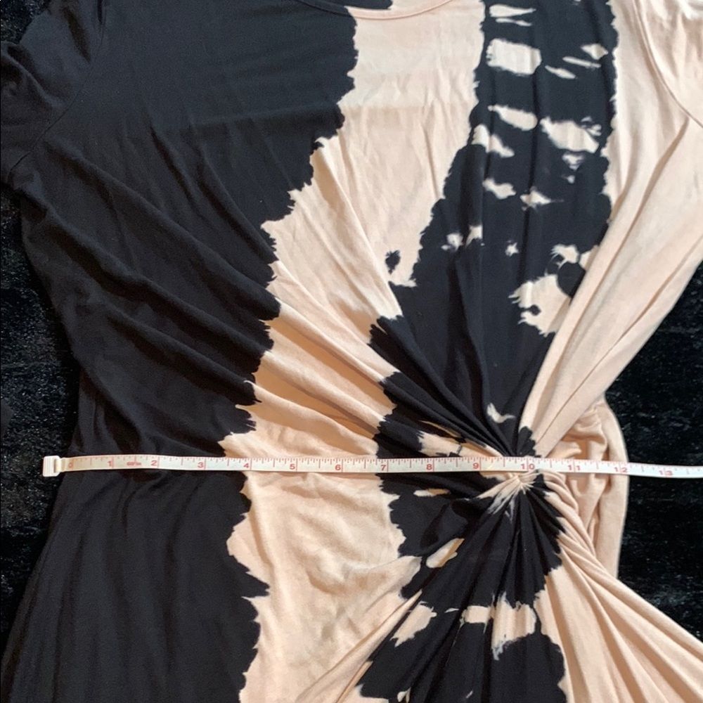 Young Fabulous & Broke Elegant Blue / Black and Pink Tie-Dye Dress Size Large - Picture 13 of 13